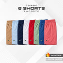 Kit 6 Shorts Mauricinho Lacoste